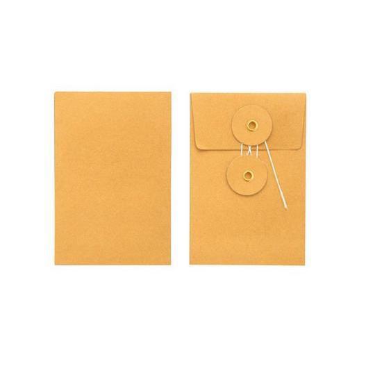 Midori Envelope Midori - Small String Orange Kraft Envelope