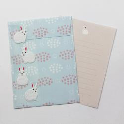 Midori Stationery Rabbit Letter Paper with Envelopes