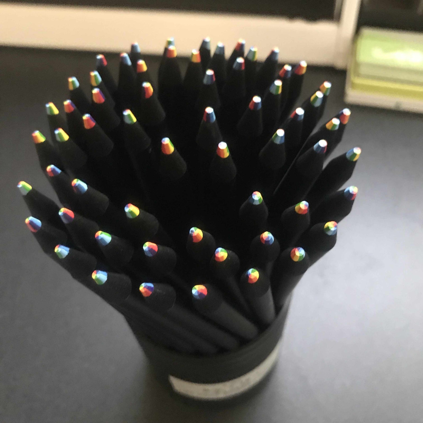 The Paper Seahorse Pencils Rainbow Pencil - 7 Colors in 1 - Ebony Stained Wood