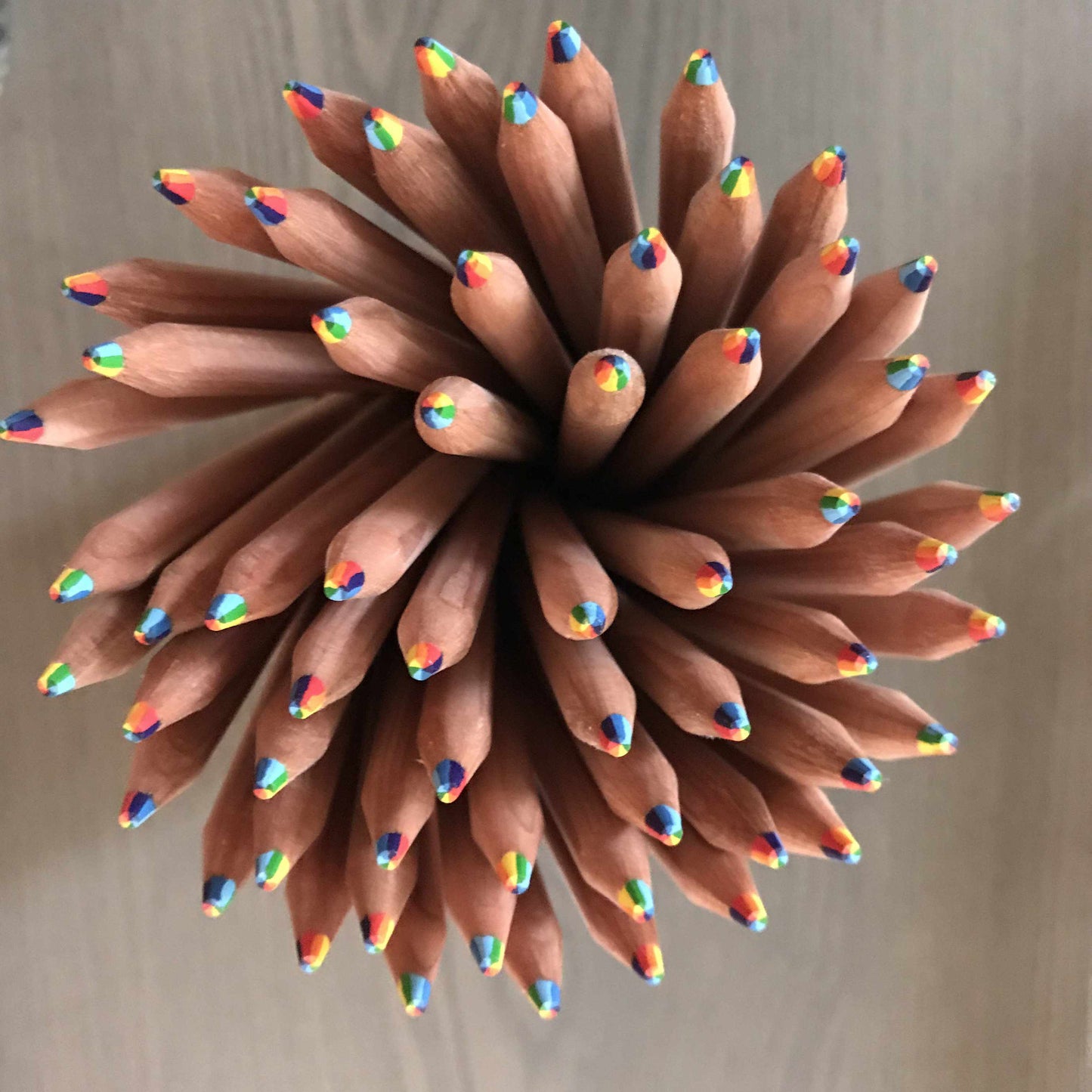 The Paper Seahorse Pencils Rainbow Pencil - 7 Colors in 1 - Natural Wood