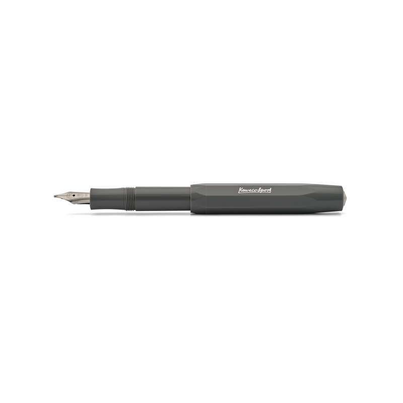 Kaweco Fountain Pen Grey / F SKYLINE (with silver nib) Kaweco Sport Fountain Pen
