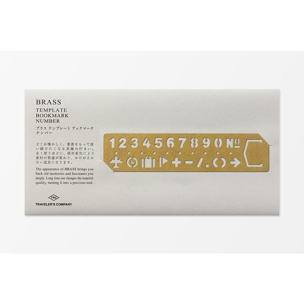 Traveler's Company Japan Accessories TRAVELER'S COMPANY - Brass Number Template Bookmark