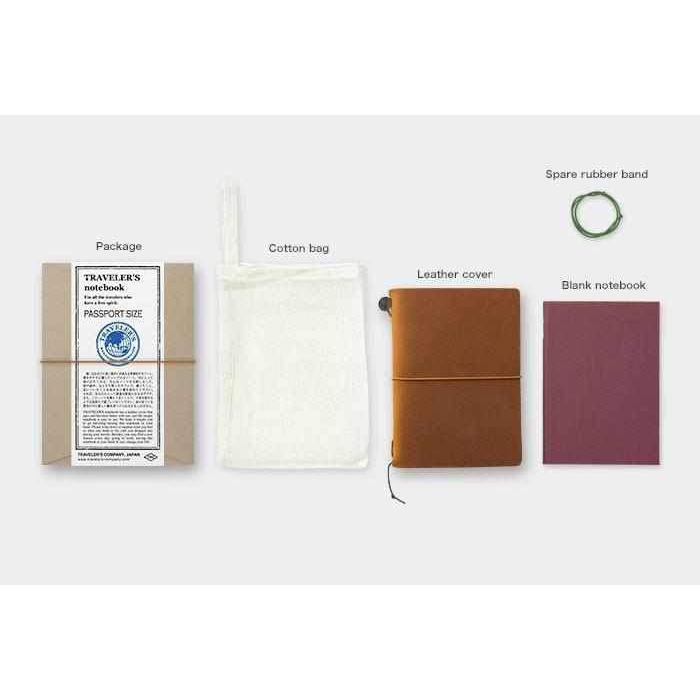 Traveler's Company Japan Traveler's Notebook Passport Size TRAVELER'S COMPANY Notebook - Camel