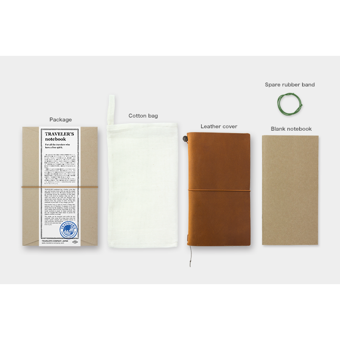 Traveler's Company Japan Traveler's Notebook Regular Size TRAVELER'S COMPANY Notebook - Camel