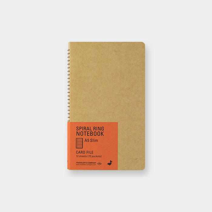 Traveler's Company Japan Notebook Traveler's Company Spiral Ring Notebook - A5 Slim Card File