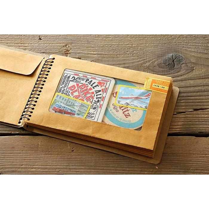 Traveler's Company Japan Notebook Traveler's Company Spiral Ring Notebook - B6 Bee Window Envelope