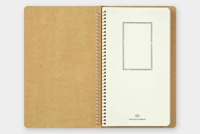 Traveler's Company Japan Notebook Traveler's Company Spiral Ring Notebook - Blank DW Kraft Paper (Camel)