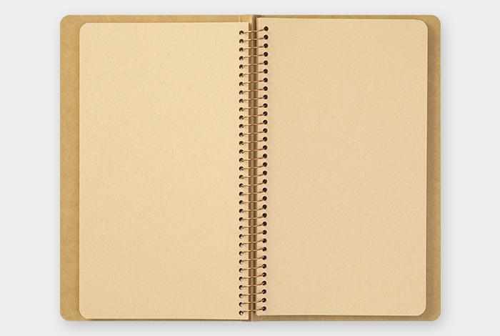 Traveler's Company Japan Notebook Traveler's Company Spiral Ring Notebook - Blank DW Kraft Paper (Camel)