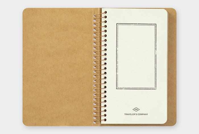 Traveler's Company Japan Notebook Traveler's Company Spiral Ring Notebook - Blank DW Kraft Paper (Camel)