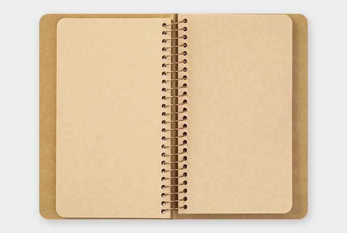 Traveler's Company Japan Notebook Traveler's Company Spiral Ring Notebook - Blank DW Kraft Paper (Camel)