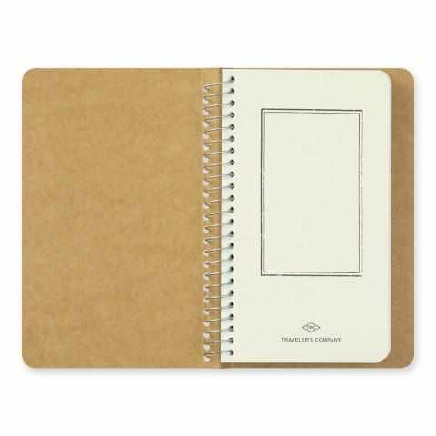 Traveler's Company Japan Notebook Traveler's Company Spiral Ring Notebook - Blank MD Paper White (Bear)