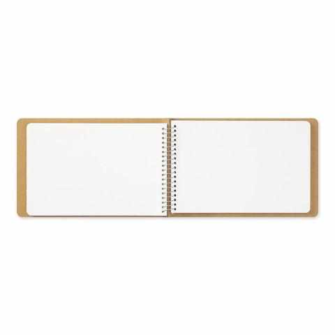 Traveler's Company Japan Notebook Traveler's Company Spiral Ring Notebook - Blank MD Paper White (Bear)