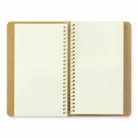 Traveler's Company Japan Notebook Traveler's Company Spiral Ring Notebook - Paper Pocket (Kangaroo)