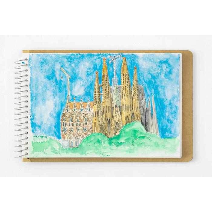 Traveler's Company Japan Notebook Traveler's Company Spiral Ring Notebook - Watercolor Paper (swan)