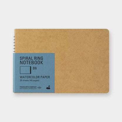 Traveler's Company Japan Notebook Traveler's Company Spiral Ring Notebook - Watercolor Paper (swan)