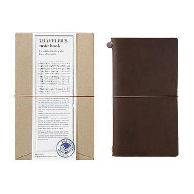 Traveler's Company Japan Traveler's Notebook Regular Size TRAVELER'S COMPANY Notebook - Brown