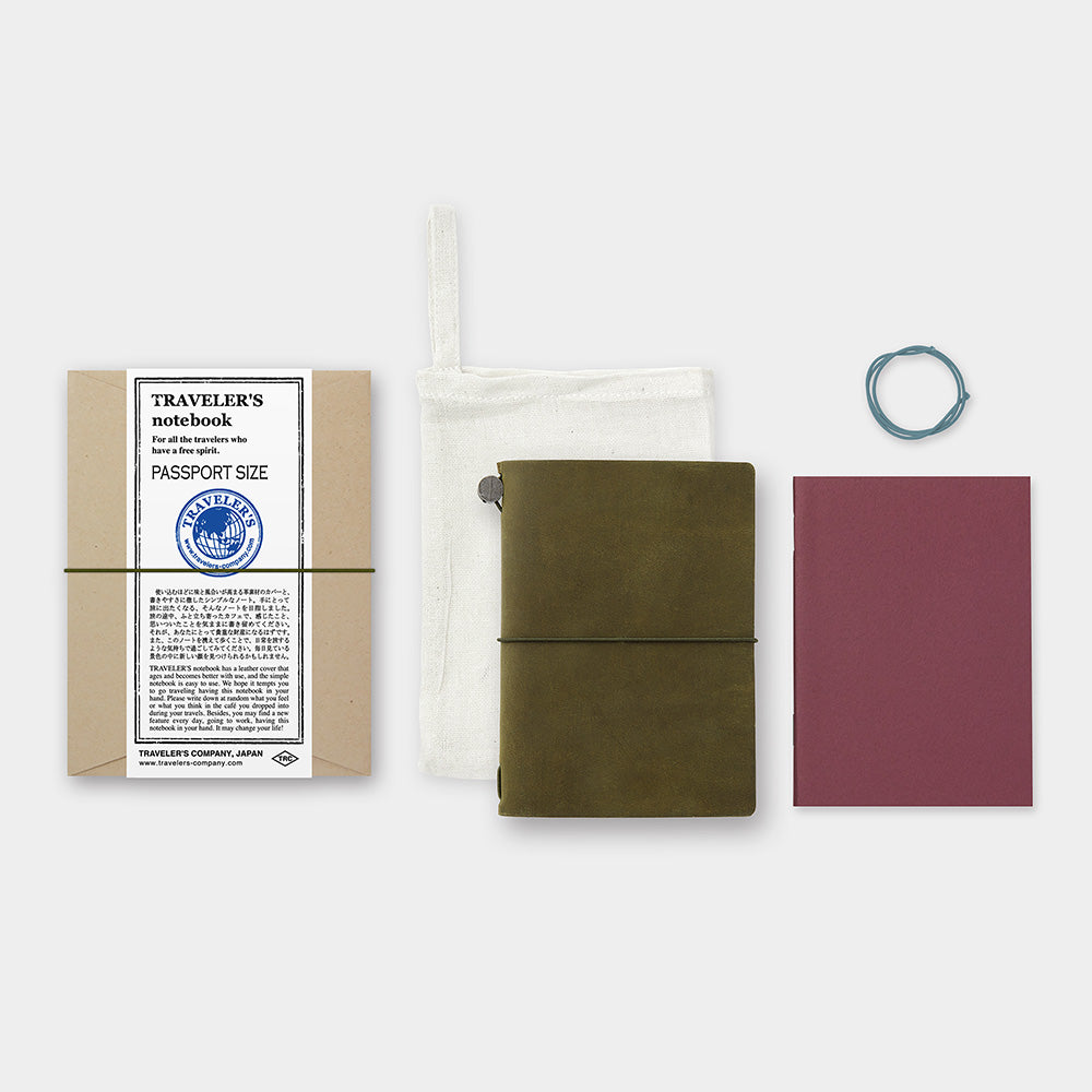 The Paper Seahorse TRAVELER'S Notebook Starter Kit: OLIVE Edition