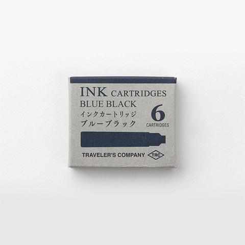 Traveler's Company Japan Ink Blue Black TRAVELER'S COMPANY Ink Cartridges for TRAVELER'S COMPANY Brass Fountain Pen