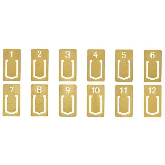 Traveler&#39;s Company Japan Accessories TRAVELER&#39;S COMPANY - Brass Number Clip