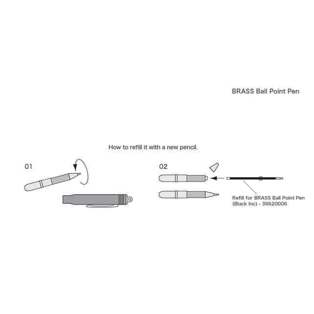 Traveler's Company Japan Pens TRAVELER'S COMPANY - Brass Pen Refill