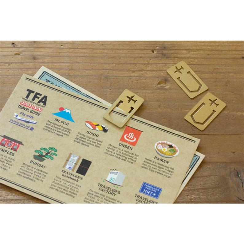 Traveler's Company Japan Accessories TRC TRAVELER'S Factory Brass Clip - Airplane