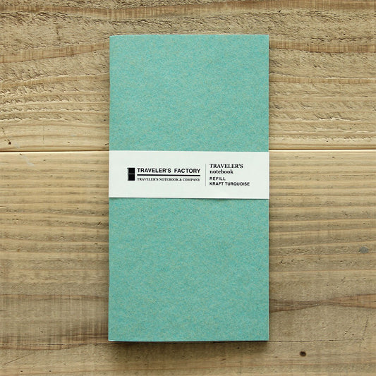 Traveler's Company Japan Accessories TRC Traveler's Factory TN Regular - Refill - Kraft Turquoise